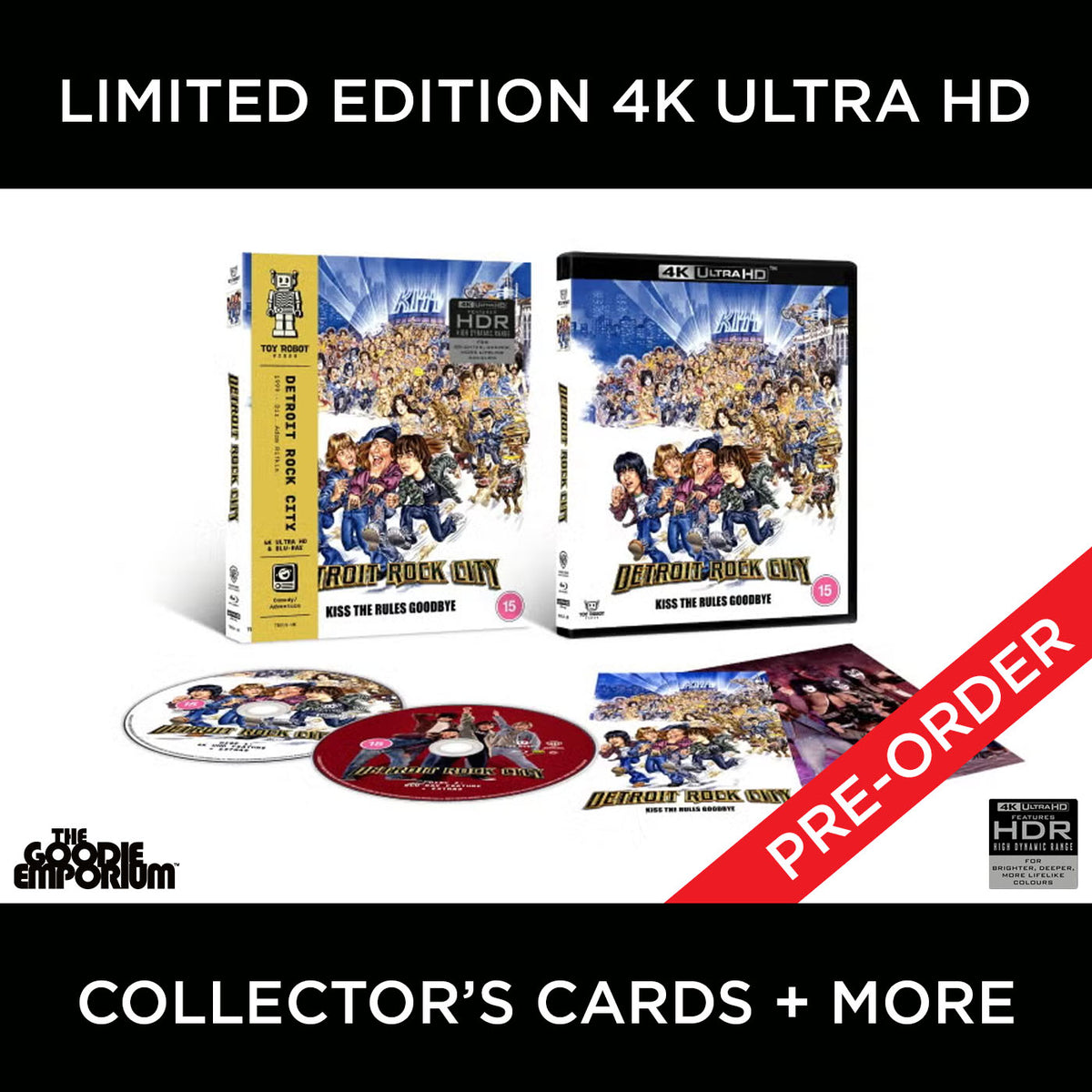Detroit Rock City 4K Ultra HD 1999 Blu-ray Toy Robot Video Arrow Edward Furlong Kiss
