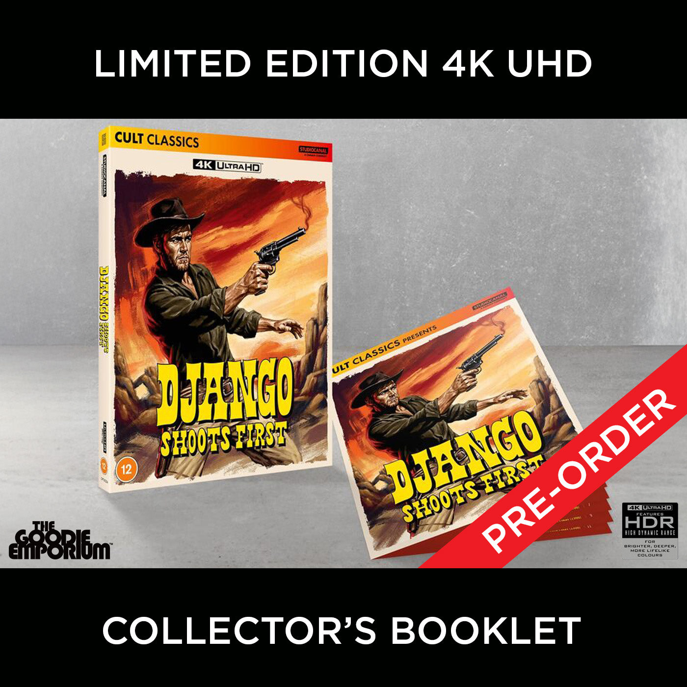 Django Shoots First 4K Ultra HD Blu-ray Studio Canal 1966 Alberto De Martino 	 Glenn Saxson