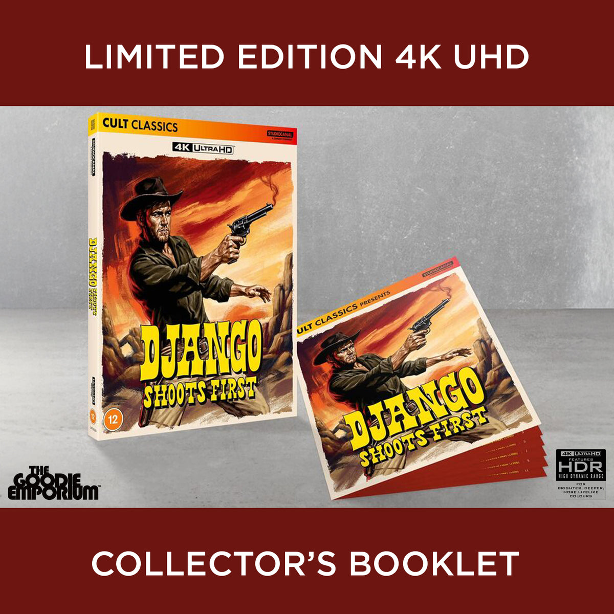 Django Shoots First 4K Ultra HD Blu-ray Studio Canal 1966 Alberto De Martino Glenn Saxson