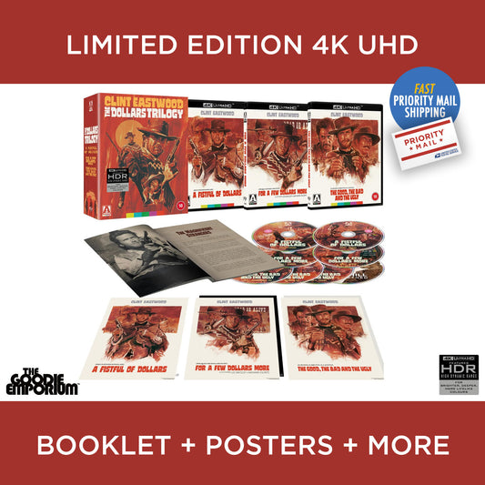 Dollars Trilogy 4K Ultra HD Blu-ray Arrow Fistful Few More The Good, The Bad and The Ugly