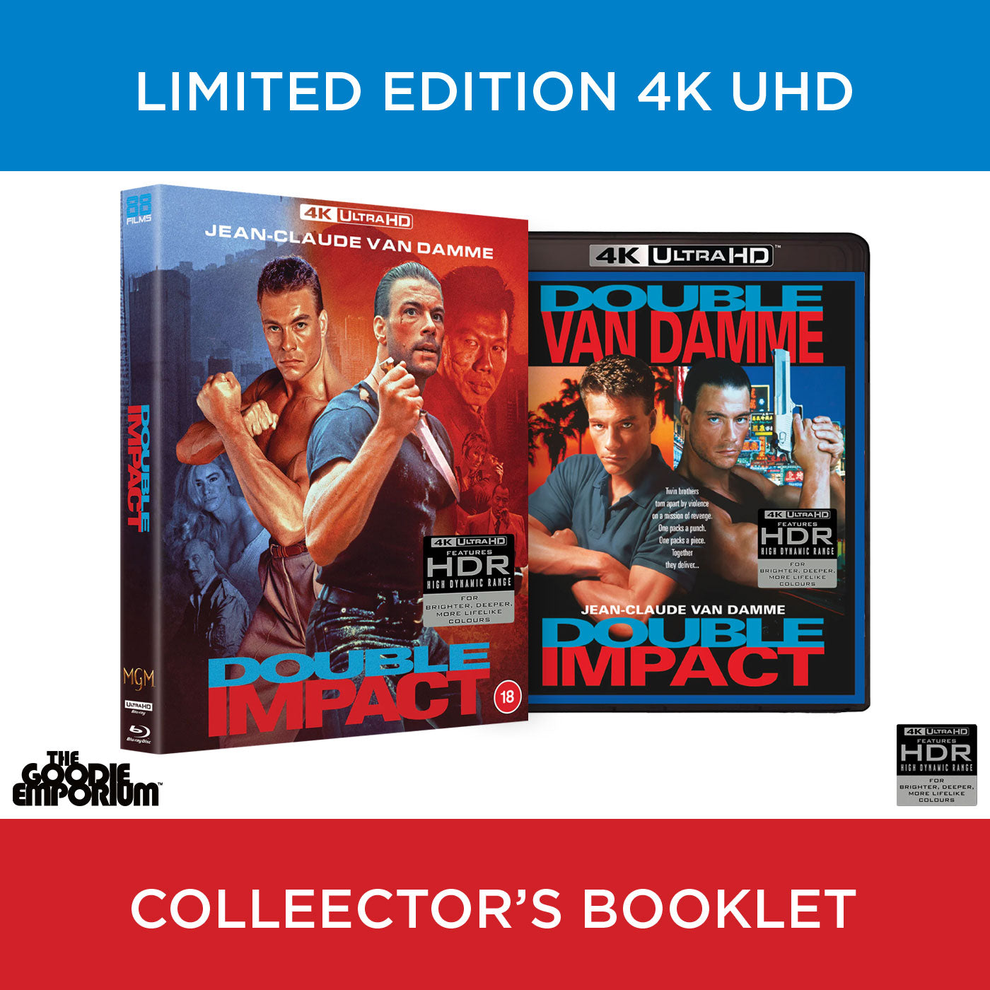 Double Impact 4K UHD Blu-ray Jean-Claude Van Damme 88 Films Sheldon Lettich