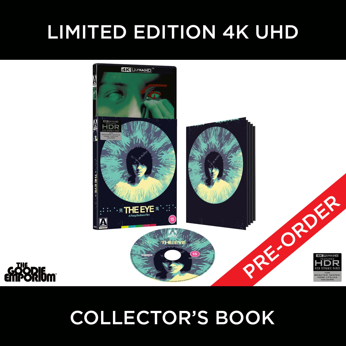 The Eye 4K Ultra HD Blu-ray Arrow Pang Brothers Angelica Lee 2002