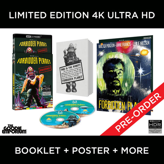 Forbidden Planet 4K Ultra HD Blu-ray 1956 Arrow Leslie Nielsen Fred M. Wilcox Walter Pidgeon