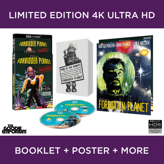 Forbidden Planet 4K Ultra HD Blu-ray 1956 Arrow Leslie Nielsen Fred M. Wilcox Walter Pidgeon