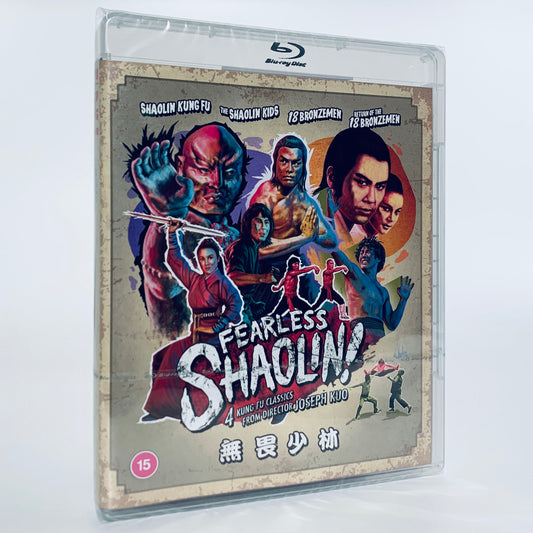 Fearless Shaolin Joseph Kuo Kung Fu Kids Shaolin Kung Fu 18 Bronzemen Return of the 18 Bronzemen 2-Disc Blu-ray Eureka