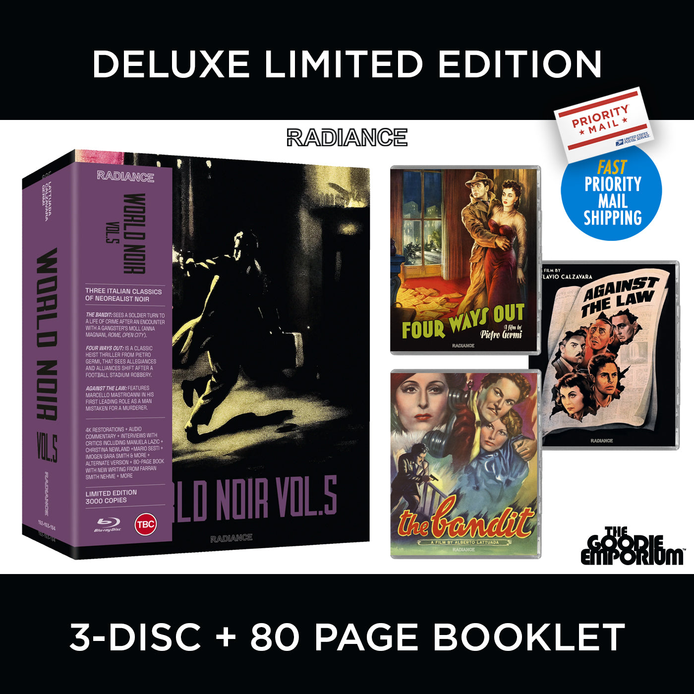 World Noir Vol 5 Volume V Blu-ray Radiance The Bandit Against the Law Four Ways Out