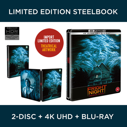 Fright Night 4K Ultra HD 1985 UHD Blu-ray SteelBook Steel Book
