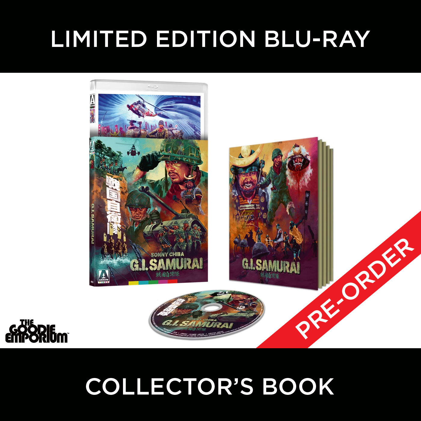 G.I. Samurai Blu-ray 1979 Arrow Time Slip Sonny Chiba