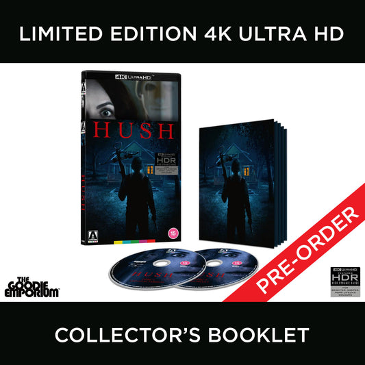 Hush 4K Ultra HD Blu-ray 2016 Arrow Mike Flanagan John Gallagher Jr. Michael Trucco