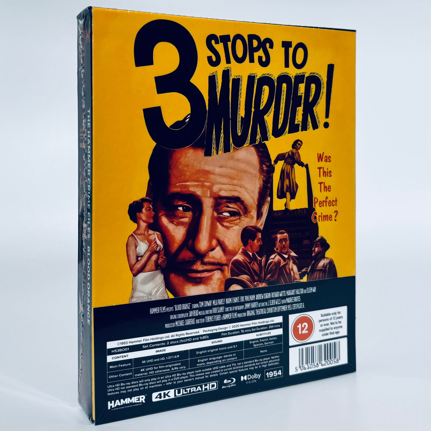 Blood Orange 4K Ultra HD Blu-ray Hammer Films 3 Three Stops to Murder