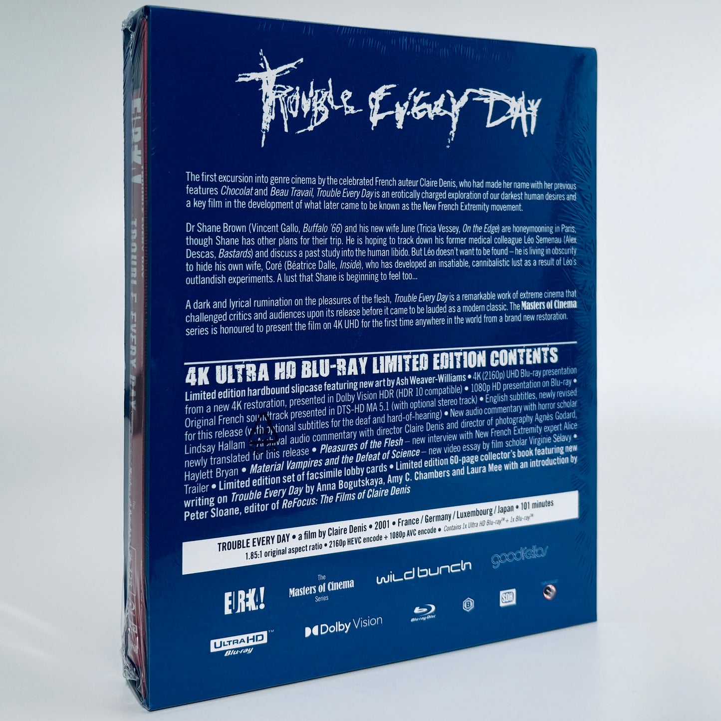 Trouble Every Day 4K Ultra HD Blu-ray UHD Eureka 2001 Claire Denis Vincent Gallo