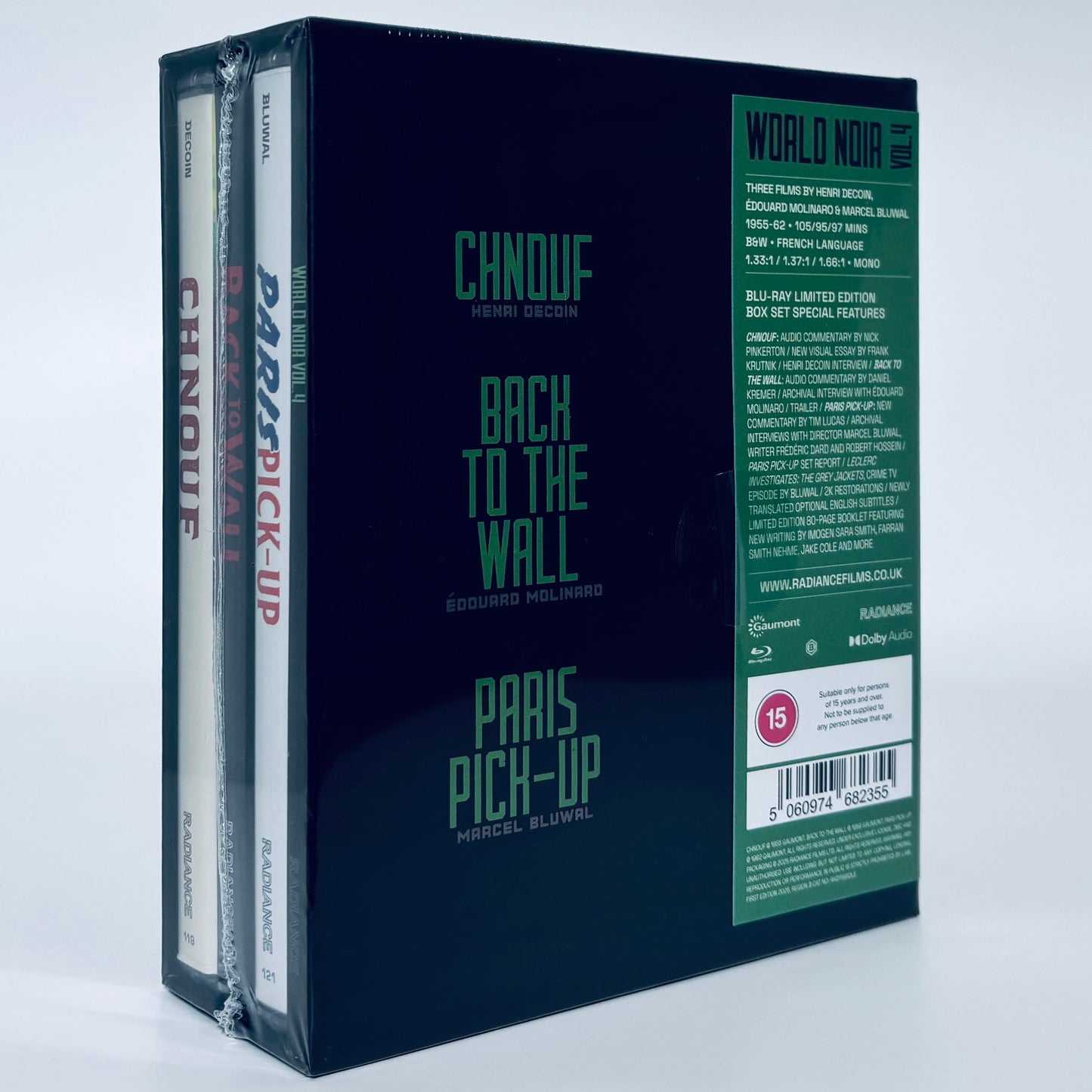 World Noir Vol 4 Volume IV Blu-ray Radiance Chnouf Back To The Wall Paris Pick-Up