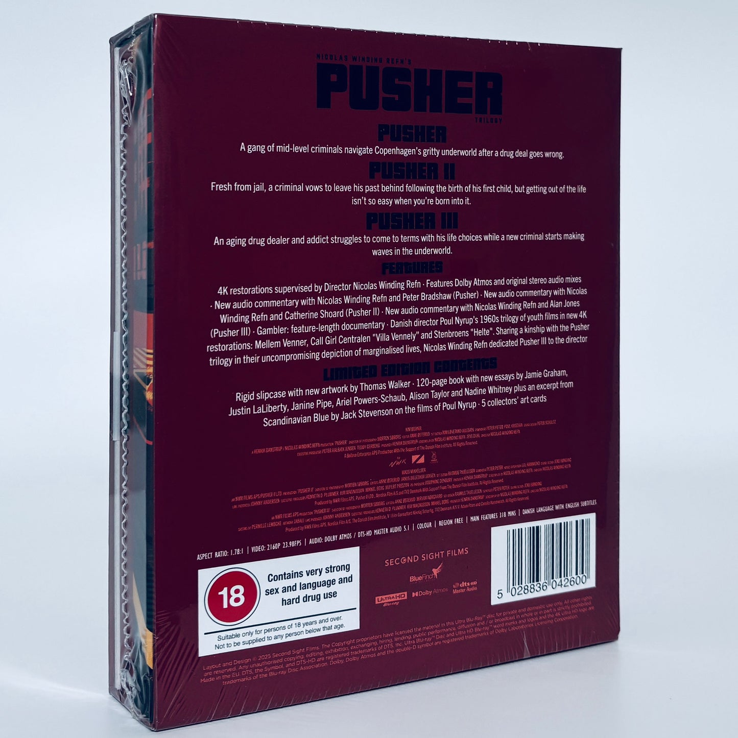 The Pusher Trilogy 4K Ultra HD Blu-ray Second Sight Nicolas Winding Refn II III