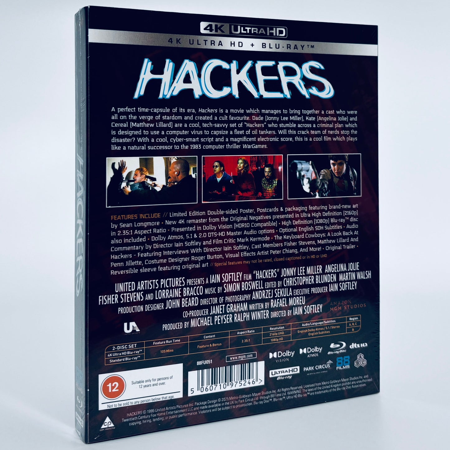Hackers 4K UHD Blu-ray 1995 Ultra HD 88 Films 30th Anniversary