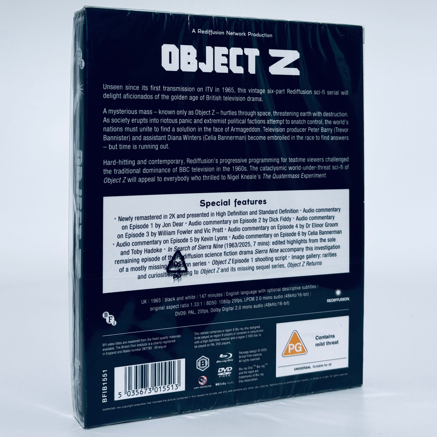 Object Z Blu-ray BFI 2-Disc Rediffusion British Film Institute TV series