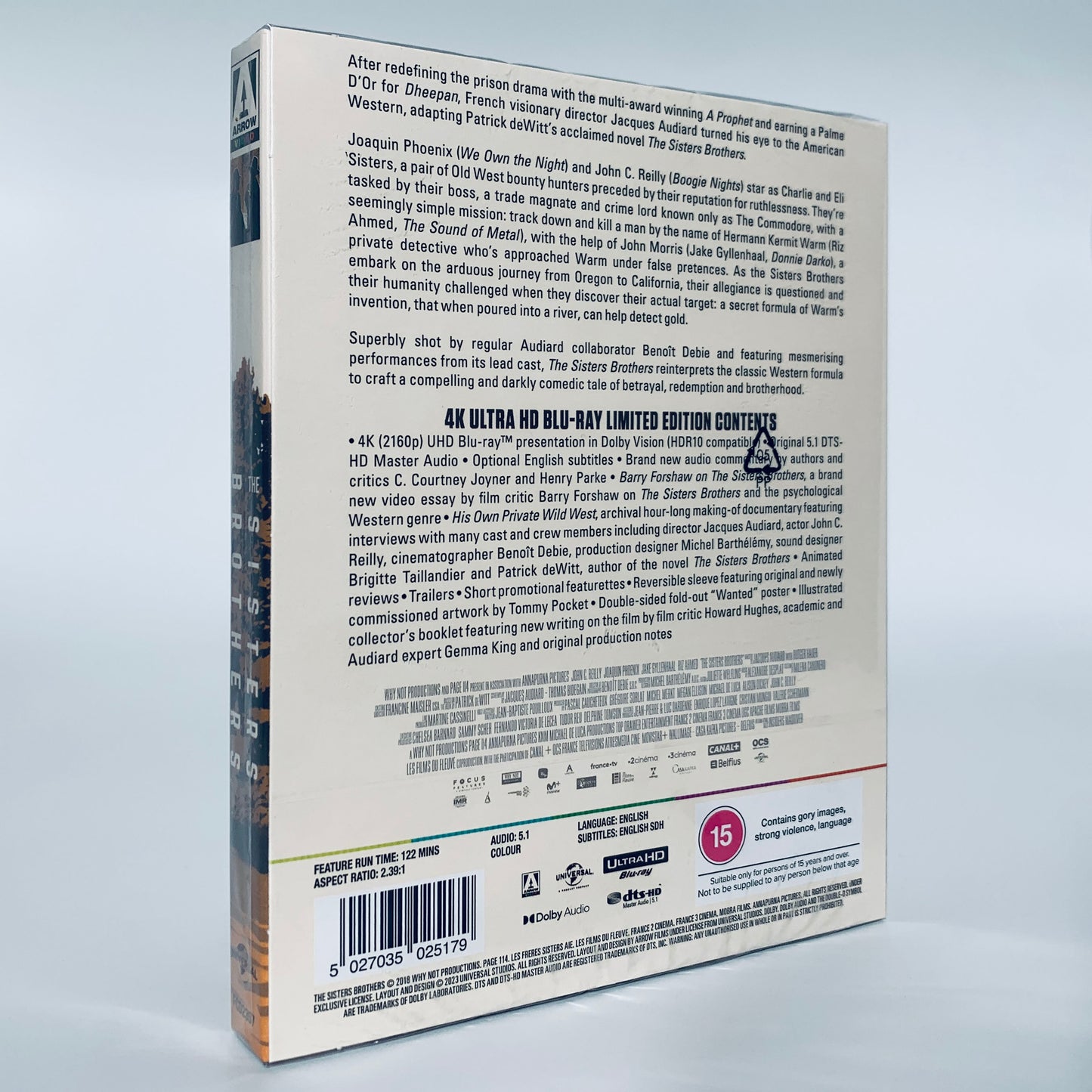 The Sisters Brothers UHD 4K Special Edition Arrow Films UK Ultra HD Blu-ray Joaquin Phoenix
