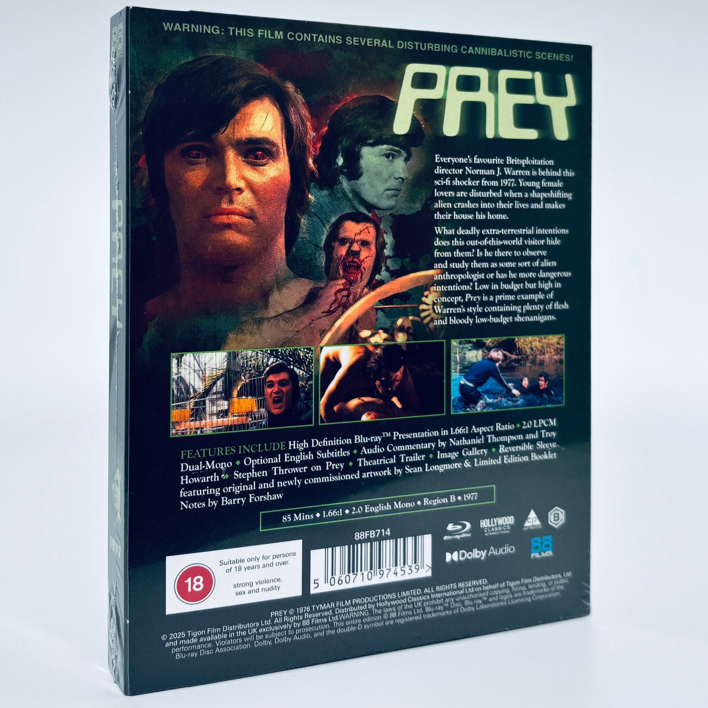 Prey Blu-ray 1977 Alien Prey 88 Films Norman J. Warren Barry Stokes Pray