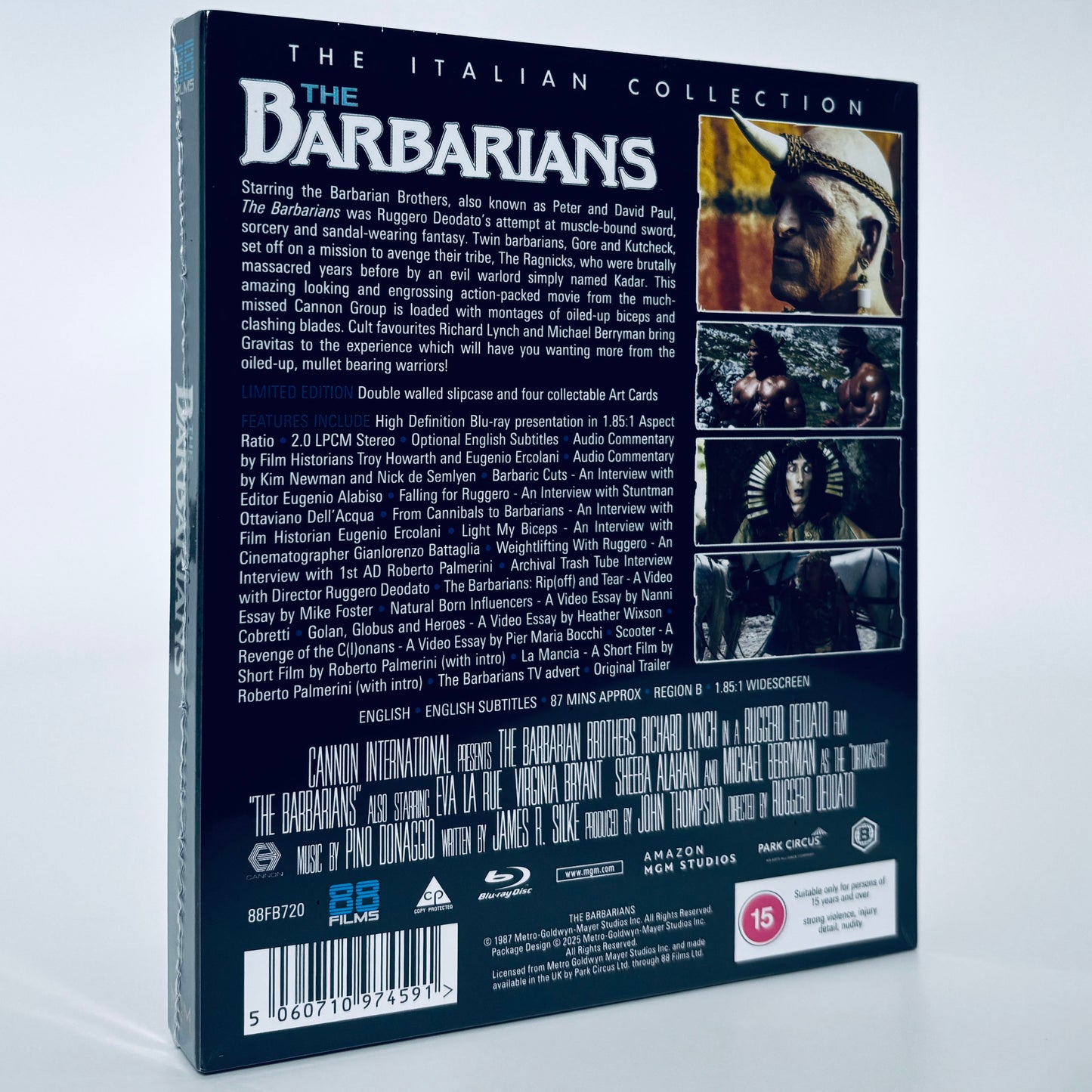 The Barbarians Blu-ray 88 Films Peter David Paul Brothers Conan Michael Berryman