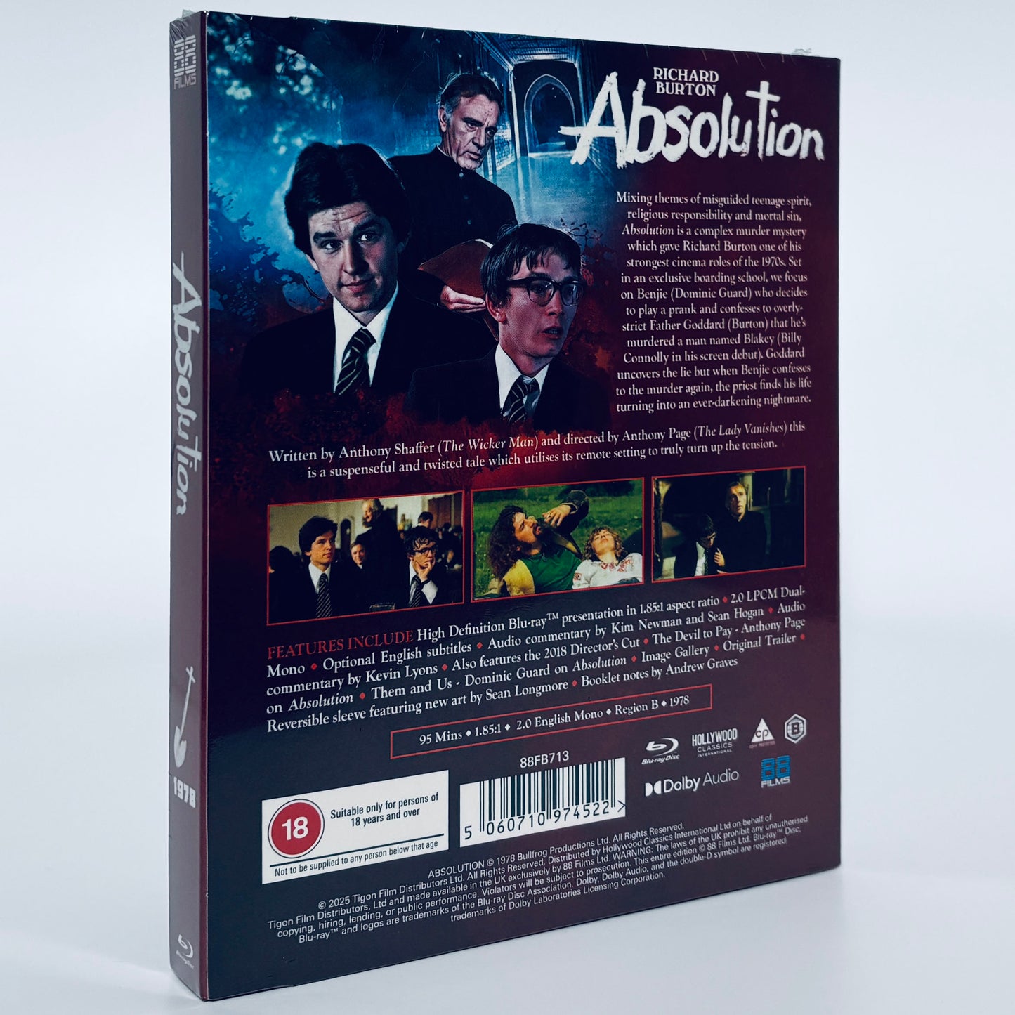 Absolution Blu-ray 1978 Richard Burton 88 Films Anthony Page