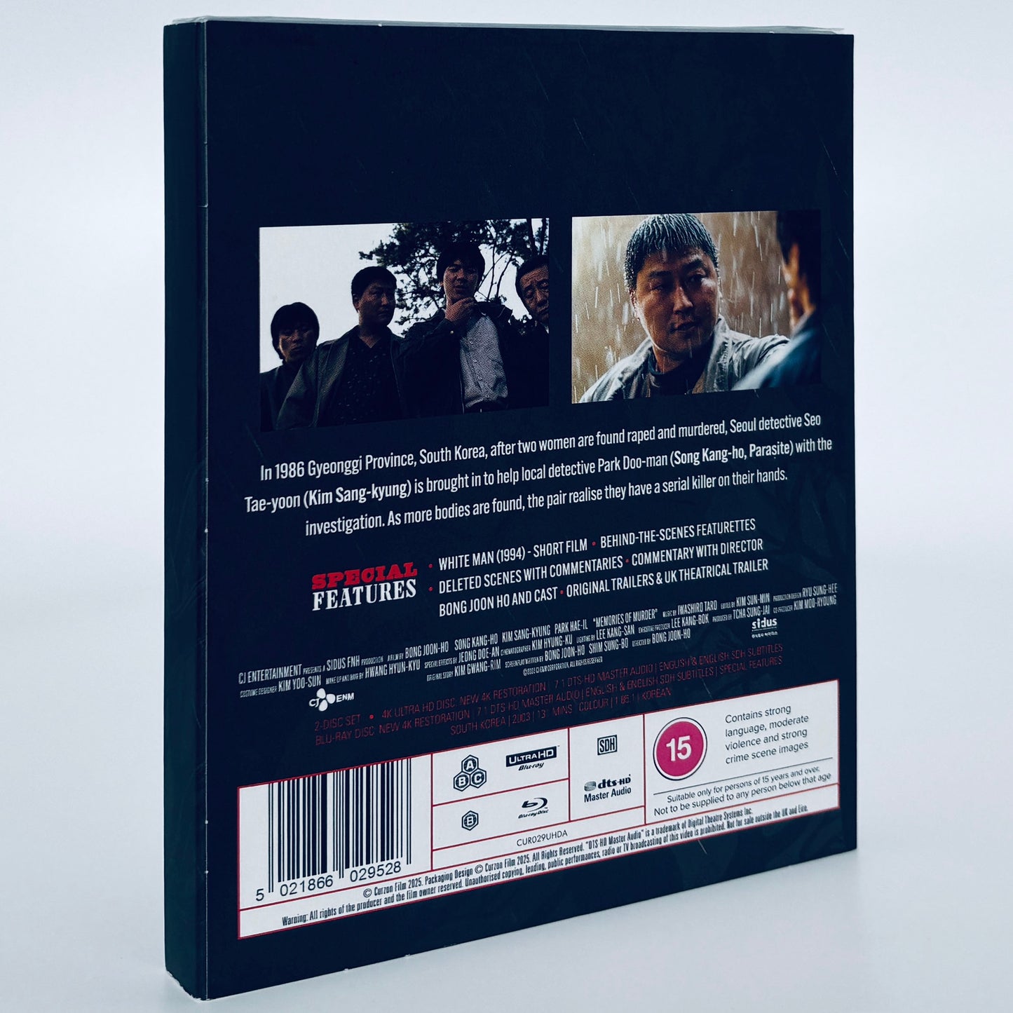 Memories of Murder UHD 4K Ultra HD Blu-ray Standard Korean Bong Joon Ho
