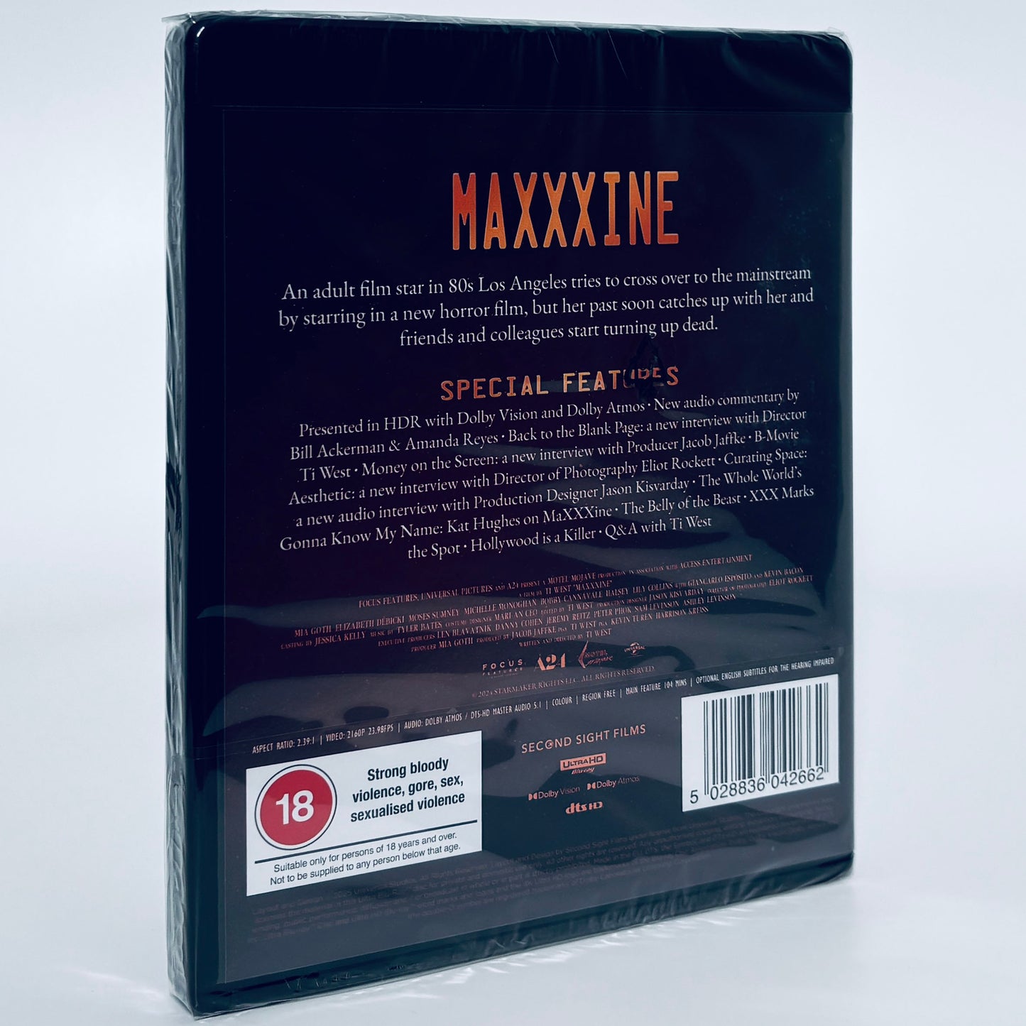 MaXXXine 4K Ultra HD Blu-ray Second Sight Maxine Ti West Standard