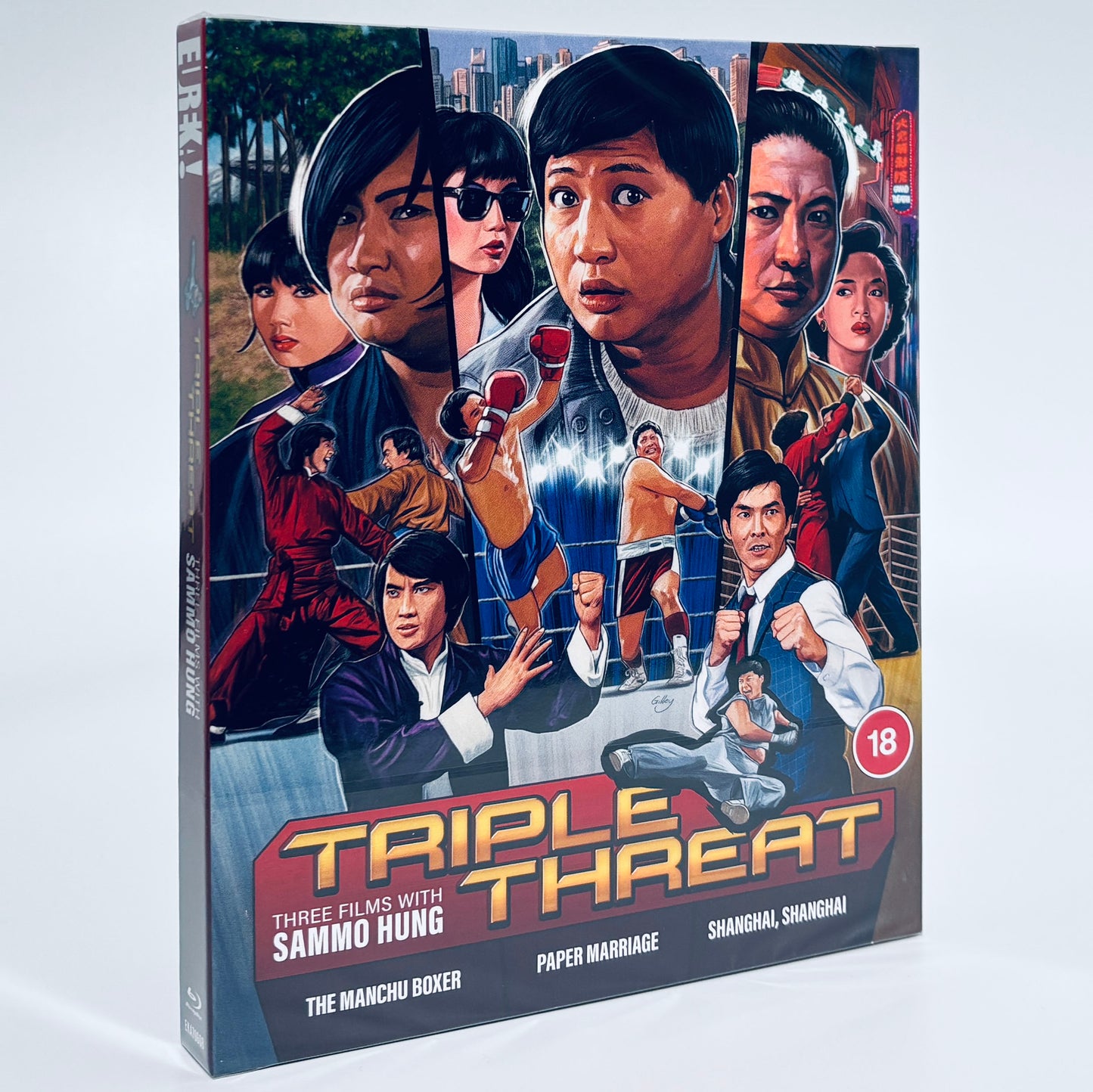Triple Threat Blu-ray Sammo Hung Manchu Boxer Paper Marriage Shanghai Eureka