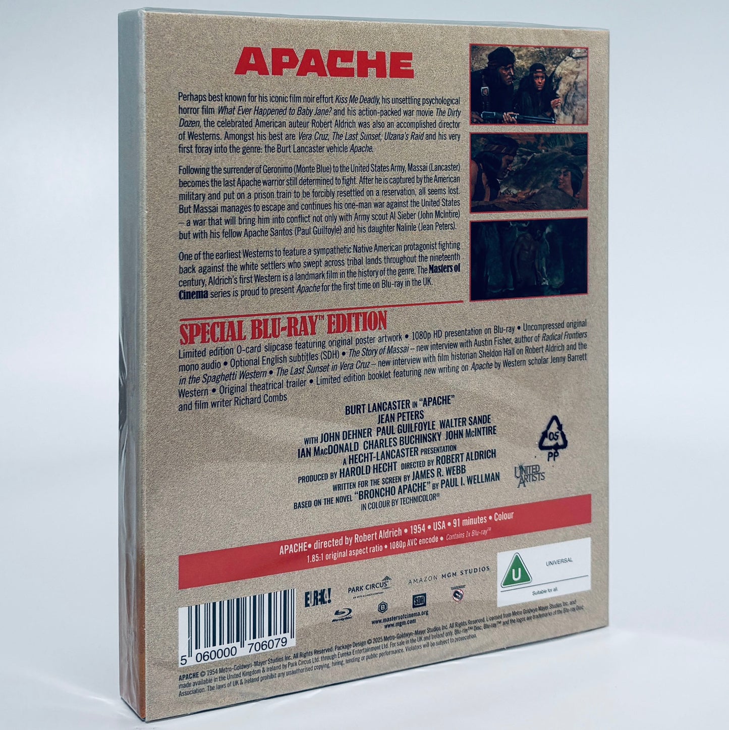 Apache Blu-ray 1954 Burt Lancaster Eureka Robert Aldrich Broncho Charles Bronson