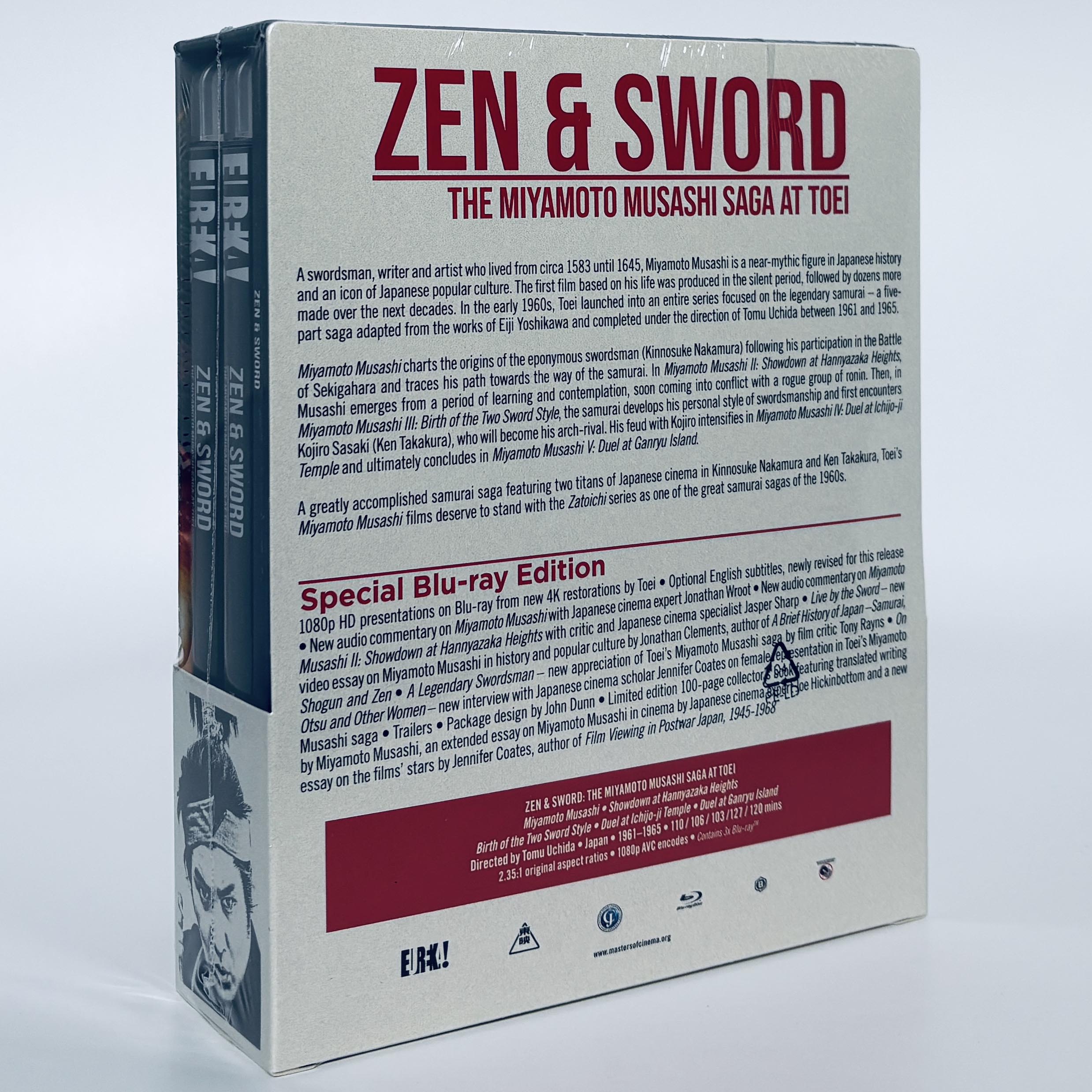 Zen and Sword Blu-ray Miyamoto Musashi Eureka Tomu Uchida II III