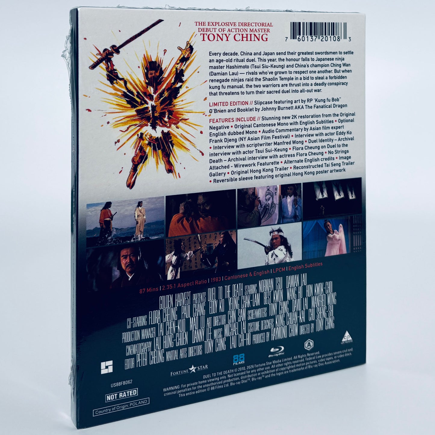 Duel to the Death Blu-ray 88 Films Ching Siu-Tung Ninja Norman Chu Damian Lau