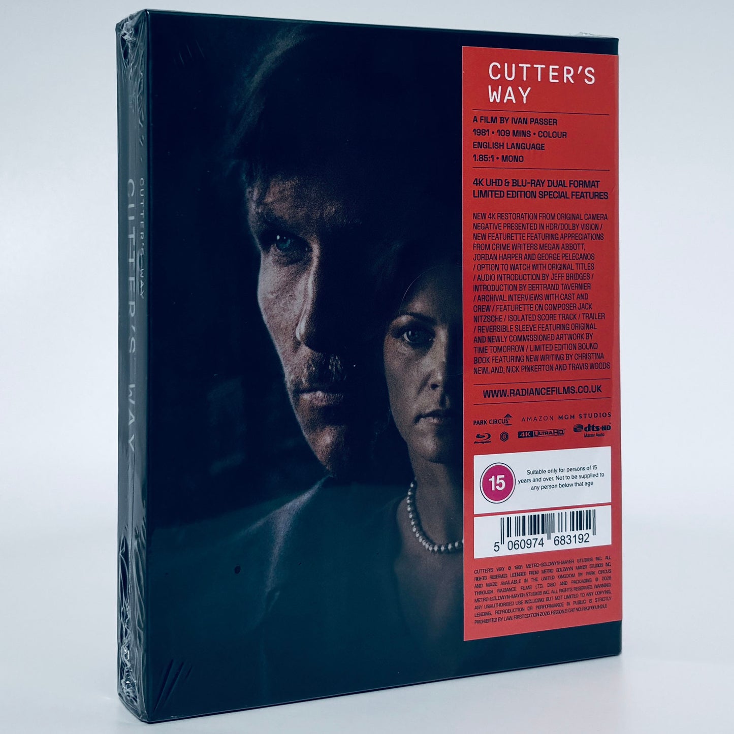 Cutter's Way 4K Ultra HD Blu-ray 1981 Radiance UHD Cutters Jeff Bridges Cutter and Bone