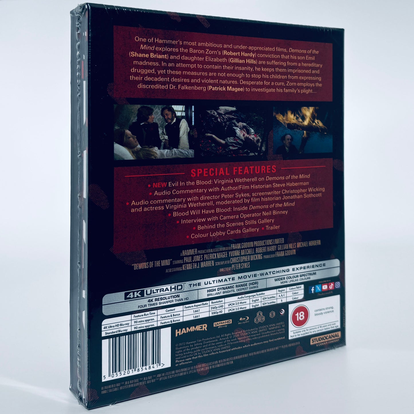 Demons of the Mind 4K Ultra HD Blu-ray Hammer Films Peter Sykes Paul Jones Patrick Magee
