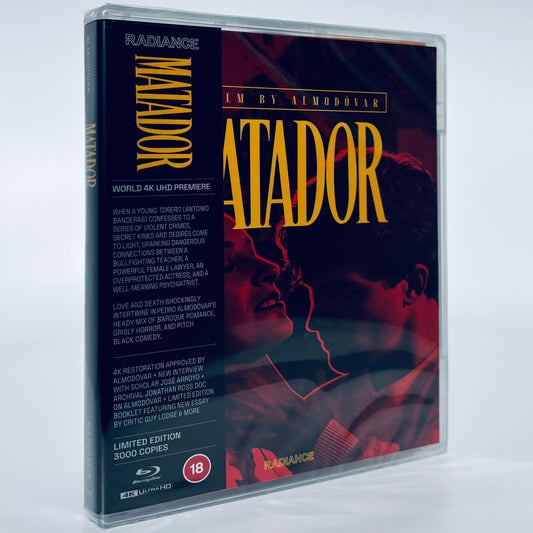 Matador 4K Ultra HD Blu-ray Radiance UHD 1986 Pedro Almodóvar Assumpta Serna Antonio Banderas
