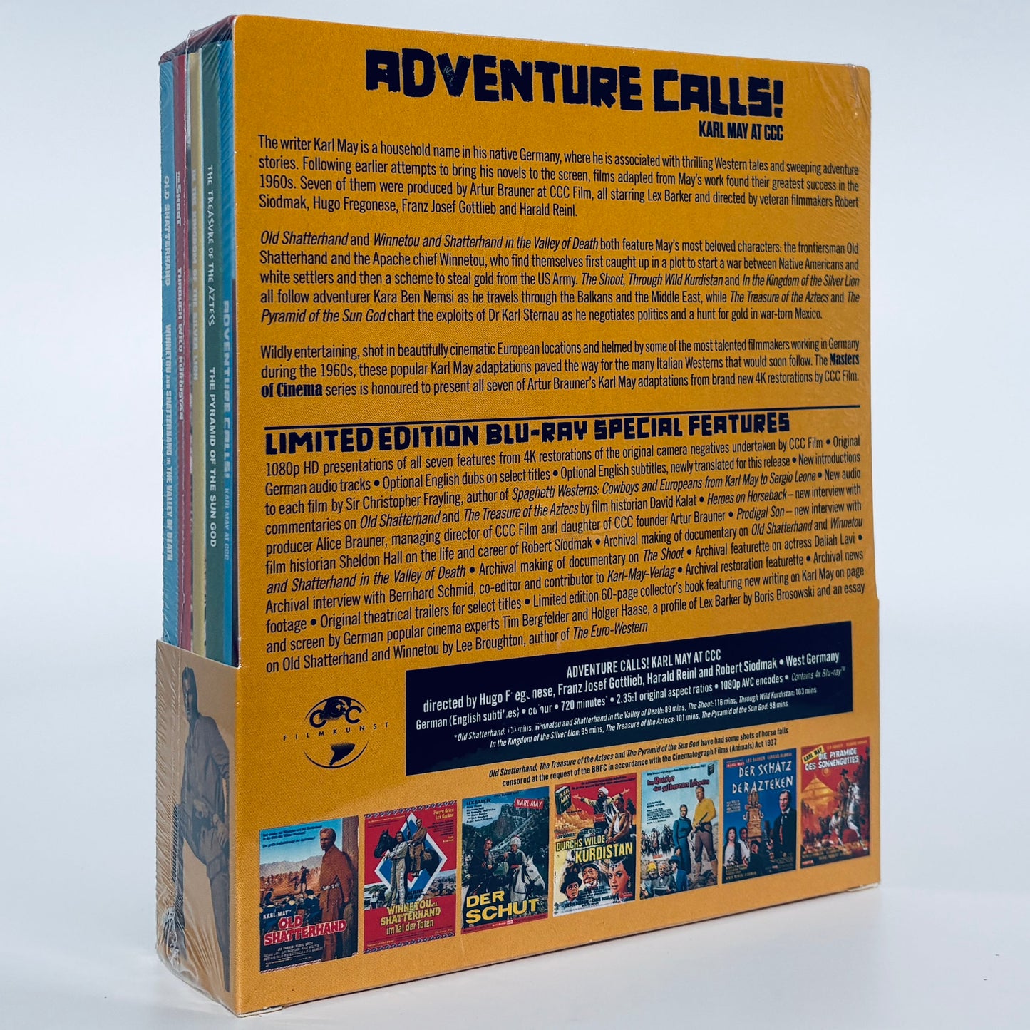 Adventure Calls Karl May at CCC Blu-ray Eureka Old Shatterhand Winnetou and Old Shatterhand in the Valley of Death