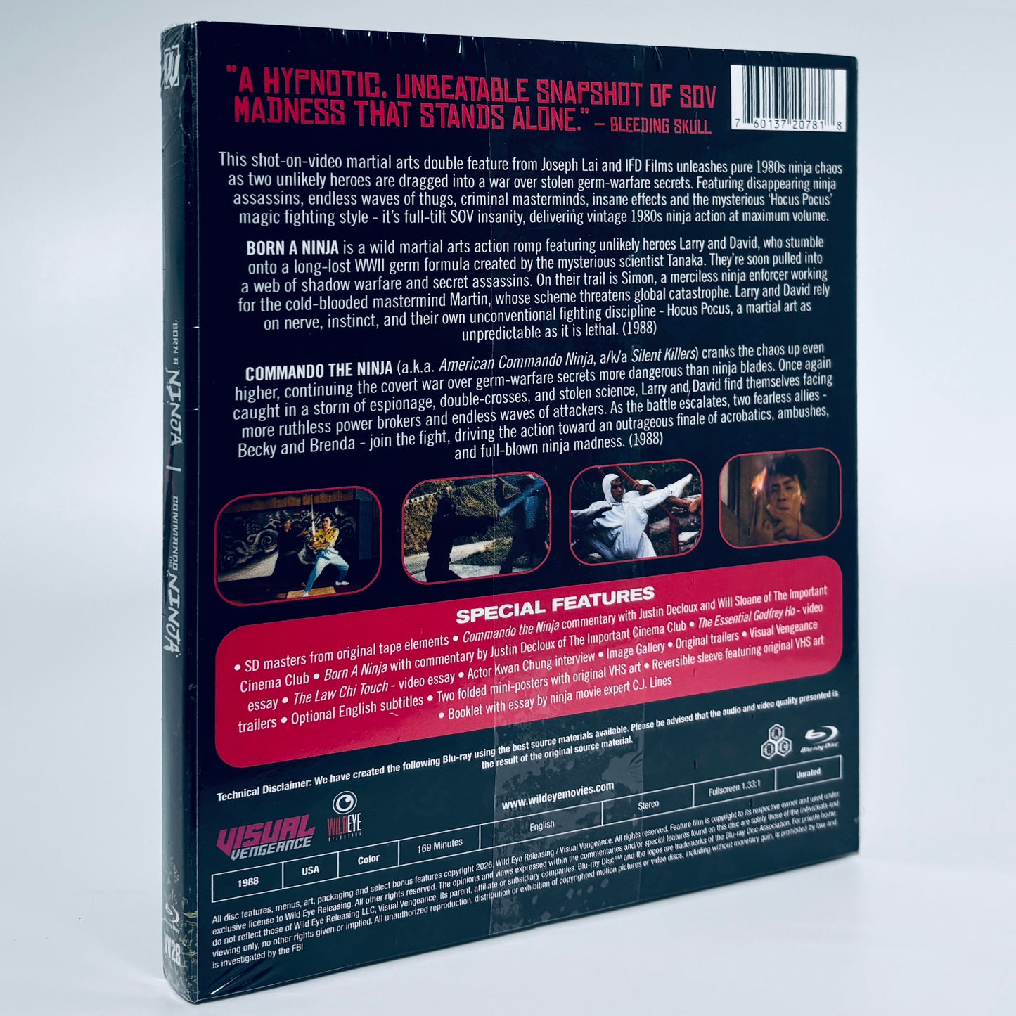 Born A Ninja / Commando The Ninja Blu-ray Visual Vengeance Kung Fu Martial arts Joesph IFD Films Lai