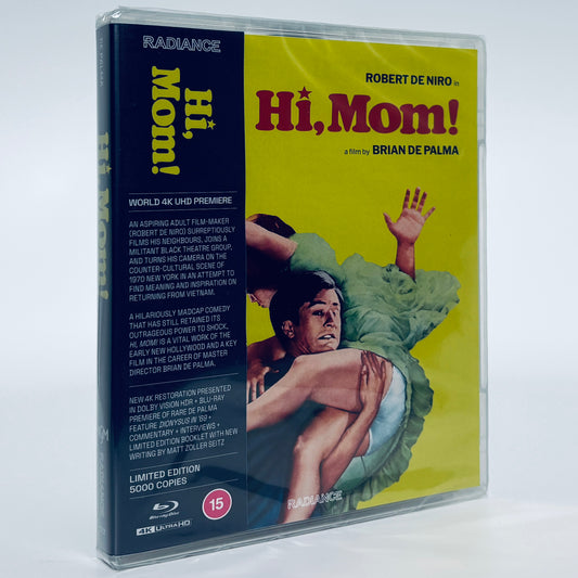 Hi, Mom! 4K Ultra HD Blu-ray 1970 Radiance Greetings sequel Robert De Niro Brian De Palma