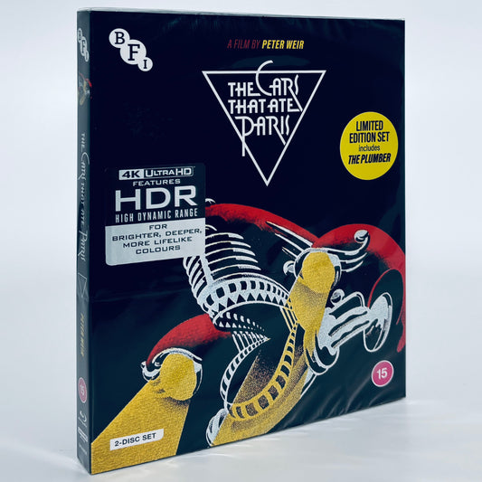 The Cars that Ate Paris & The Plumber Eat 4K Ultra HD Blu-ray 1974 1979 Peter Weir BFI British Film Institute