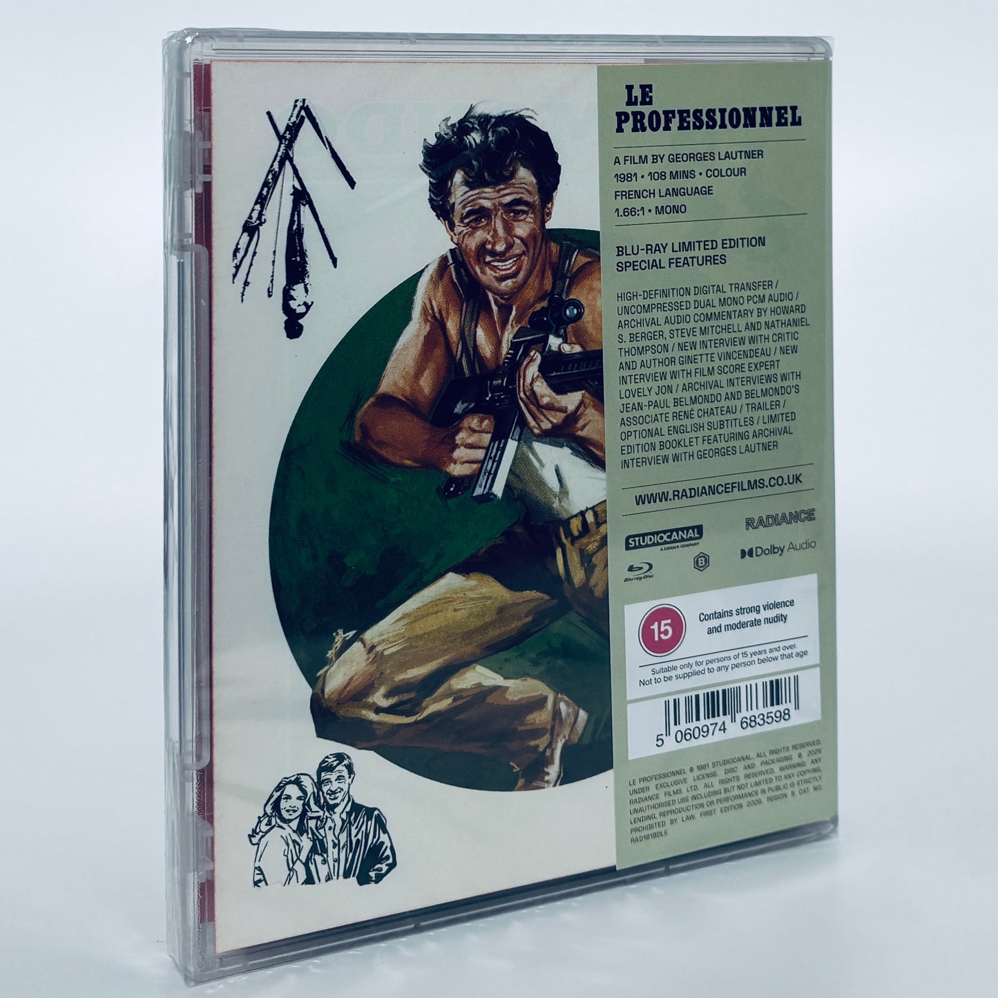 Le professionnel Blu-ray 1981 The Professional Jean-Paul Belmondo Georges Lautner Radiance