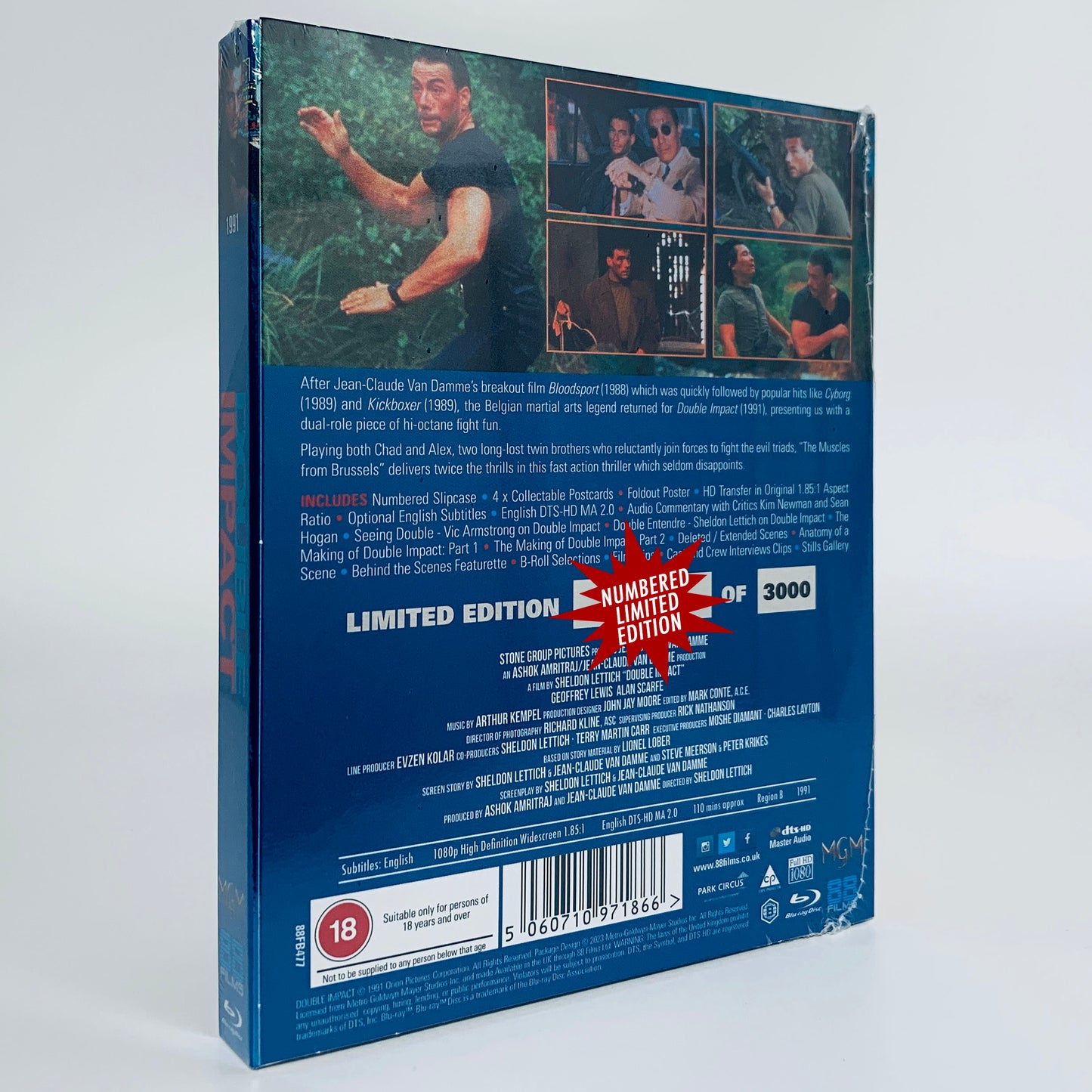 Double Impact Region B Blu-ray 88 Films UK Limited Jean-Claude Van Damme