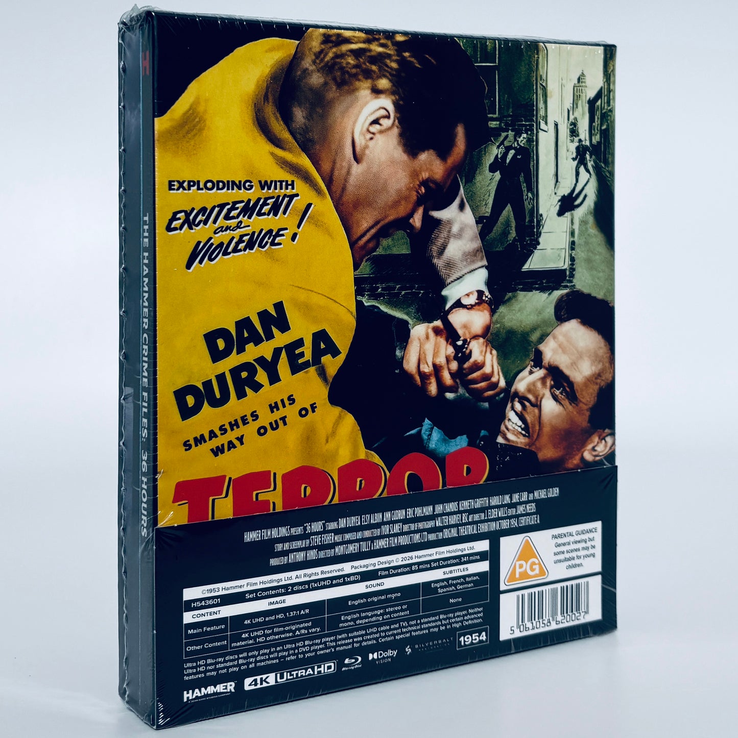 36 Hours 4K Ultra HD Blu-ray 1963 Terror Street Hammer Dan Duryea Montgomery Tully