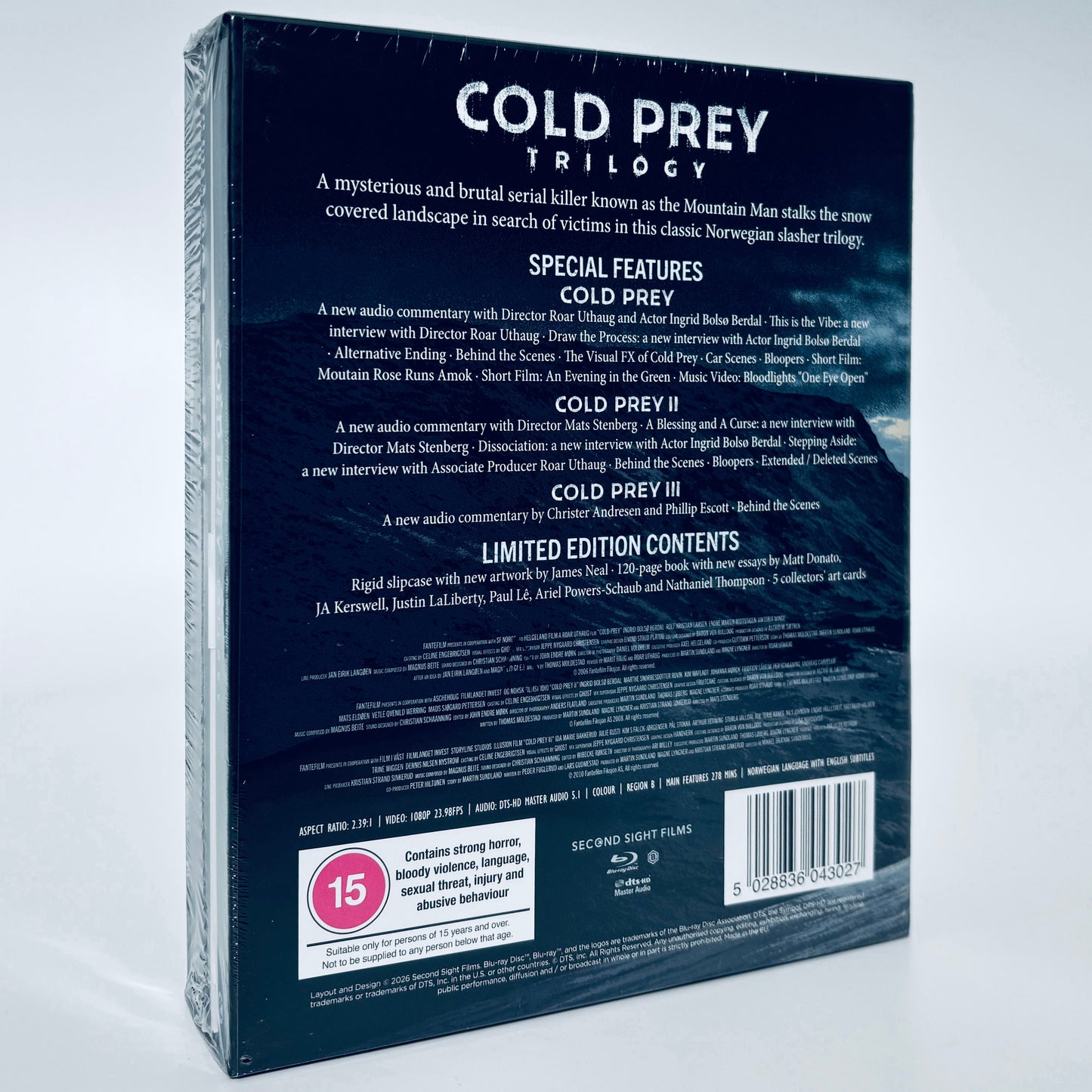 Cold Prey Trilogy Blu-ray Second Sight Roar Uthaug Mats Stenberg Mikkel Brænne Sandemose