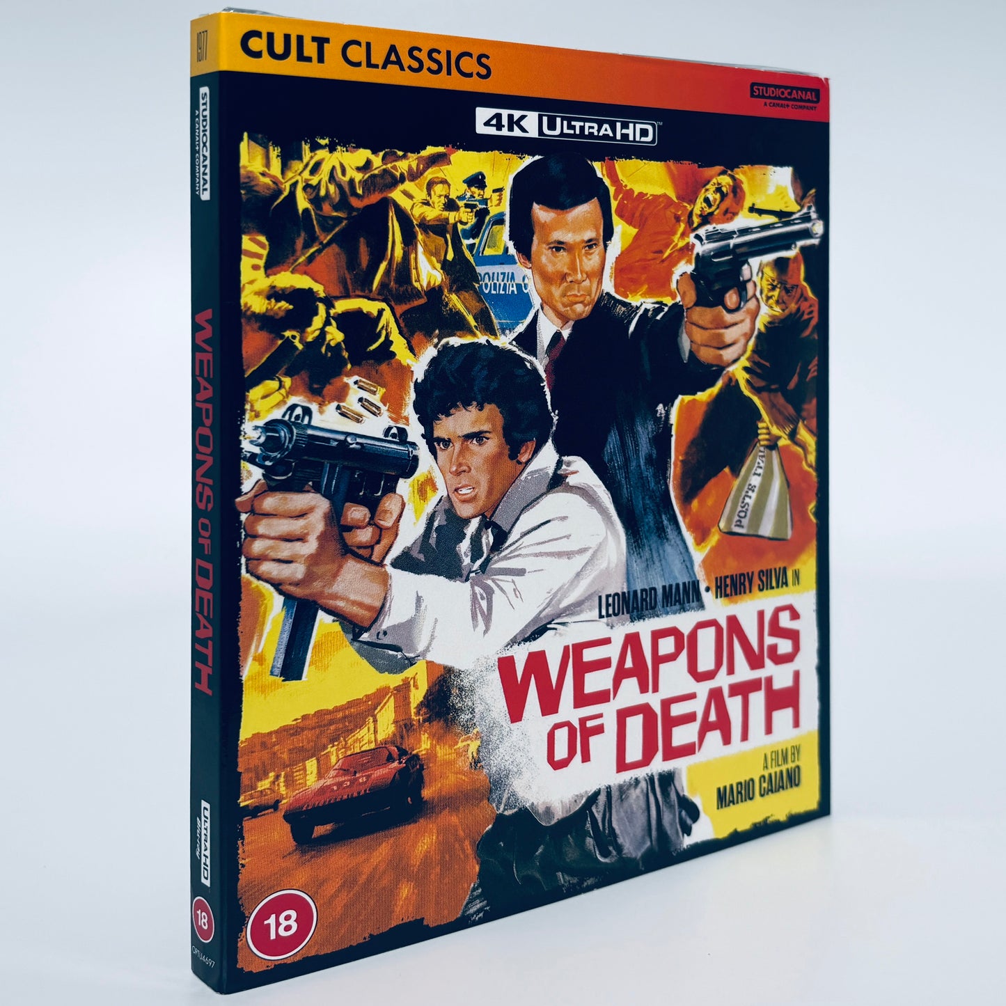 Weapons of Death 4K Ultra HD Blu-ray 1977 Studio Canal Naples Shoots Napoli spara! Leonard Mann Henry Silva