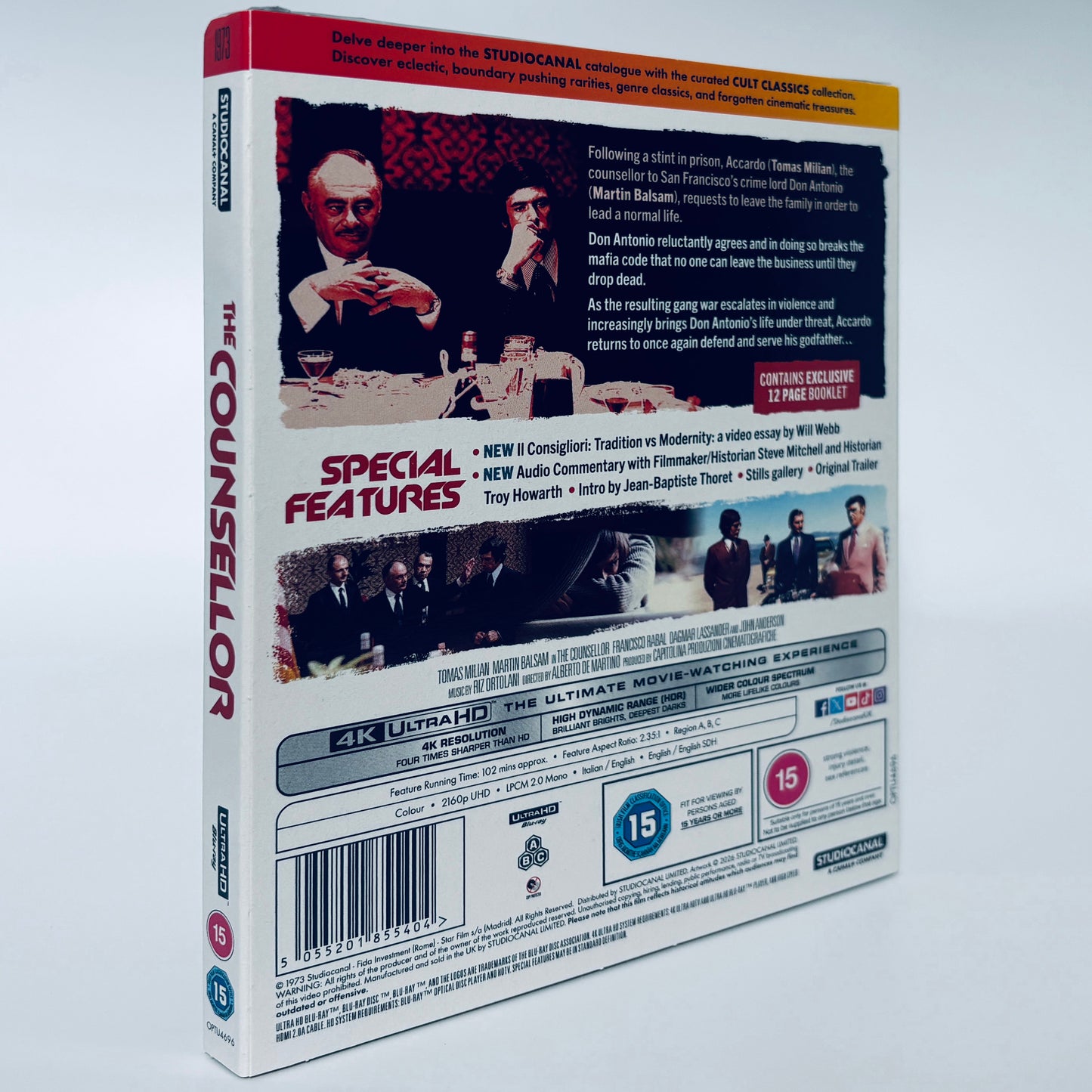 The Counselor 4K Ultra HD Blu-ray 1973 Studio Canal Counselor at Crime Martin Balsam Tomás Milián