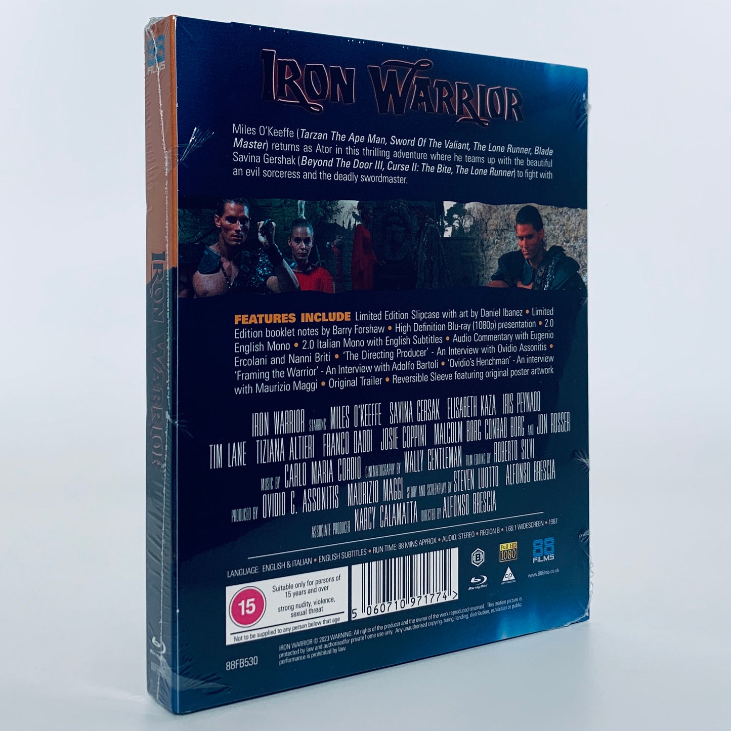 Iron Warrior Ator Miles O'Keeffe Conan Limited Edition Region B Blu-ray 88 Films