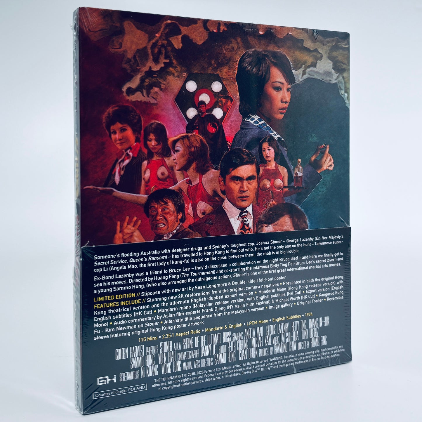 Stoner Blu-ray Huang Feng 88 Films George Lazenby Angela Mao Betty Ting Pei Sammo Hung,