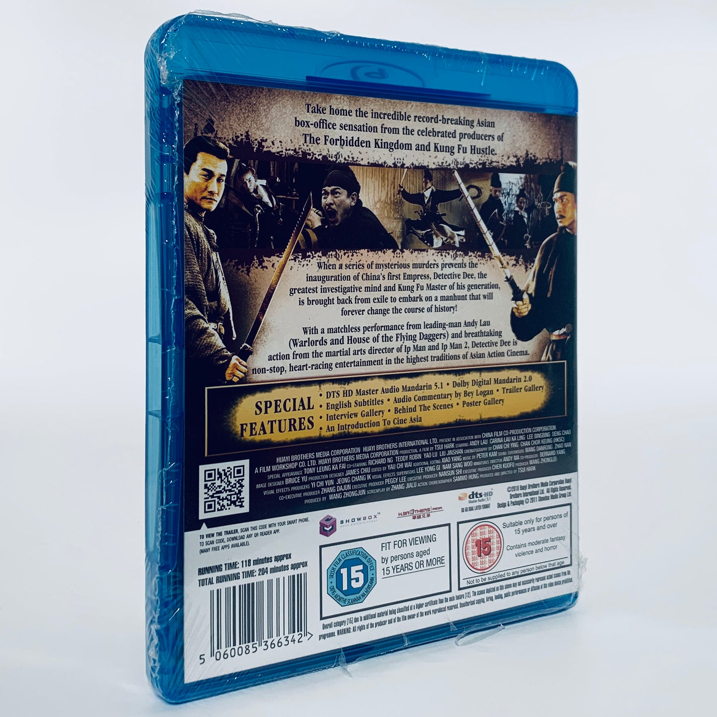 Detective Dee and the Mystery of the Phantom Flame Tsui Hark Andy Lau Region B Blu-ray Cine Asia UK