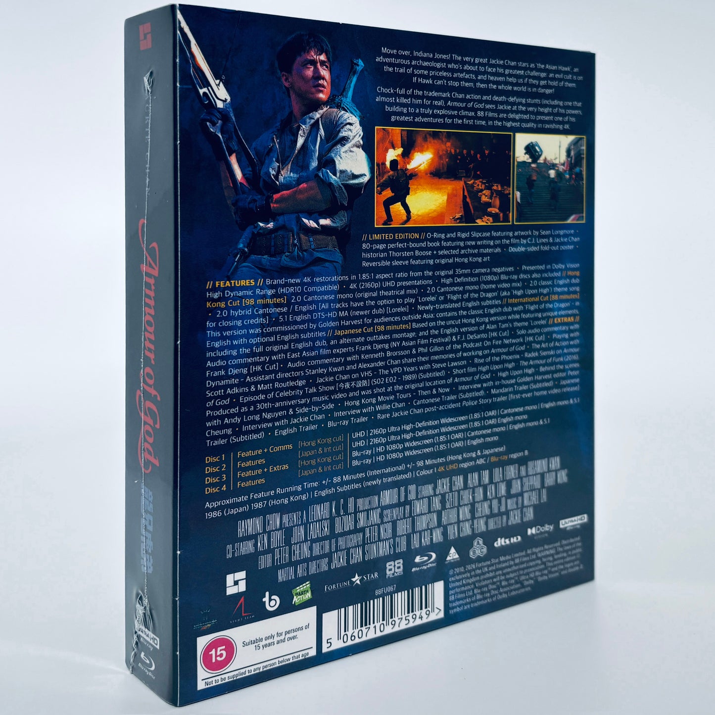 Armour of God 4K UHD Blu-ray Jackie Chan 88 Films Ultra HD Armor