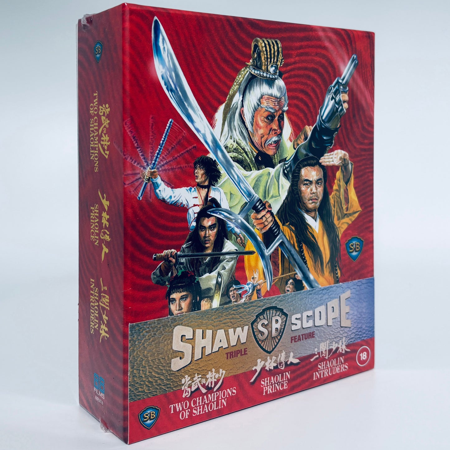 Shawscope Triple Feature Blu-ray 88 Films Two Champions of Shaolin Prince Intruders Shaw Brothers