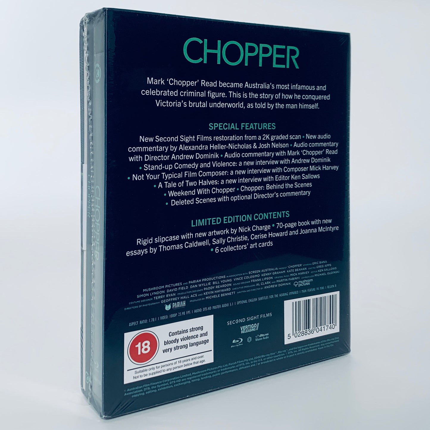 Chopper Eric Bana Mark Read Limited Edition Blu-ray Region B Second Sight