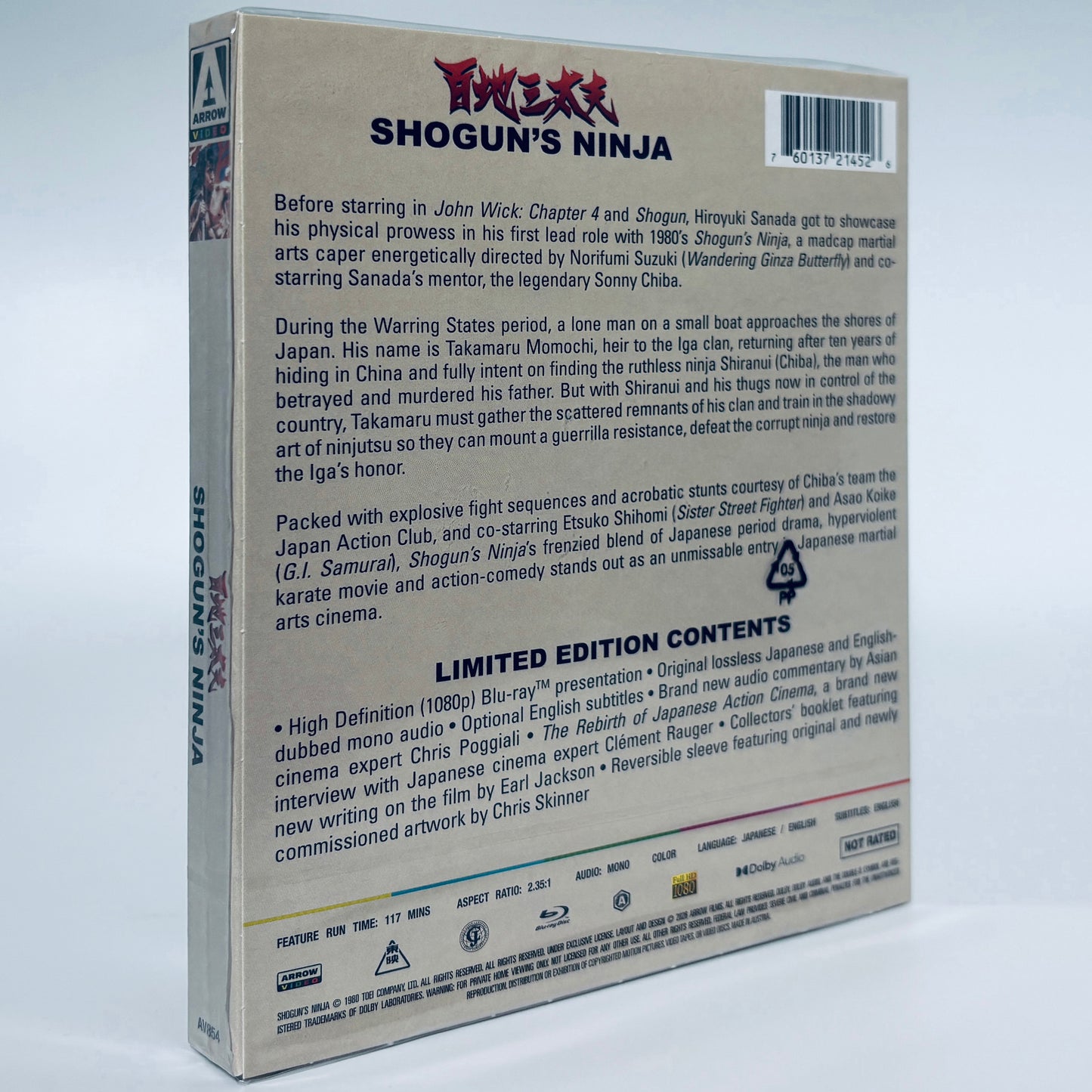 Shogun's Ninja Blu-ray Arrow Hiroyuki Sanada Sonny Chiba Shoguns