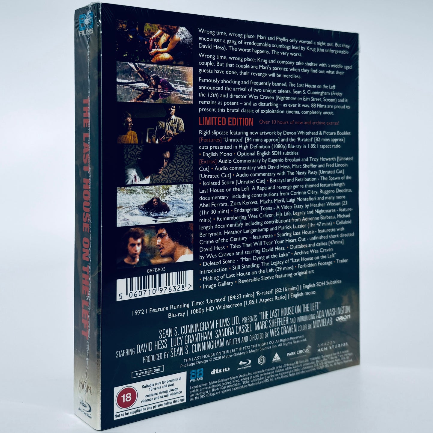 Last House on the Left Blu-ray 88 Films 1972 Wes Craven David Hess
